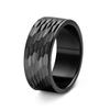Joias da Amazon Transfronteiriças Acessórios Masculinos Europeus e Americanos Padrão Martelo de 12mm de Largura Anel Grande Anel Masculino Anel de Aço Inoxidável