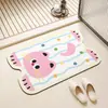 Alfombrilla de Piso para Baño, Felpudo para Puerta de Inodoro, Alfombrilla para Lavabo, Súper Absorbente, Secado Rápido, Antideslizante, Anticaídas, Alfombra para el Hogar
