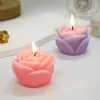 Velas Artesanales con Aroma a Rosa para el Día de San Valentín Transfronterizo y el Día de San Valentín Chino, Velas Simuladas Estilo Ambiente, Velas Decorativas