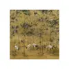 Pintura de Tulipán y Mariposa Estilo Chino Pintura Decorativa para Sala de Estar Pintura Tradicional Estilo Japonés Pintura Colgante Pared de Fondo de Sofá Regalo de Inauguración de Casa Mural