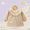 Pantalón de tirantes para bebé niña Otoño e Invierno Ropa de exterior Estilo occidental Falda de princesa Babero para comer infantil Delantal impermeable a prueba de suciedad Protector para bebé