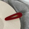 Grampo de Cabelo Vermelho Estilo Francês Retrô Elegante para Mulheres Outono e Inverno Franja Cabelo Quebrado Grampo de Alta Qualidade Lateral Acrílico Headwear