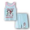 Ropa de Casa de Estilo para Niñas de Manga Corta Nueva Ropa para Niños Traje de Verano Ropa para Aire Acondicionado Pijama de Dibujos Animados K090