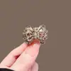 Pinza de Mariposa de Pedrería de Alta Gama para Mujer, Pinza Tiburón Pequeña Exquisita para Cabello Semi-Recogido en la Parte Posterior de la Cabeza, Pasador Superior