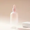 Frasco de vidro com conta-gotas e ponta de borracha rosa para dispensar essência e óleo essencial, frasco vazio em opções de vários tamanhos de 20ml/30ml/50ml, frasco cosmético