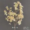 Arranjo de Chão com Flores Artificiais Cor de Champanhe, Rosa de Casamento, Hortênsia, Material de Flores para Corredor de Teto, Arranjo de Decoração para Auditório