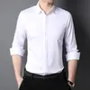 Nueva Camisa de Manga Larga de Otoño Camisa Coreana de Color Sólido para Jóvenes y Adultos Casual de Negocios Base