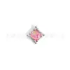 Pendientes Estrella Aurora Ópalo F136 Aleación de Titanio Incrustados con Ópalo Aretes de Presión G23 Titanio Joyería para Piercing Fabricante Mayorista