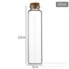 Atacado de fábrica 30 frasco de vidro com tubo de cortiça de baioneta frasco cápsula selada frasco de chá de flor engarrafado frasco de fruta seca frasco de nêspera