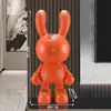 Adorno Grande de Pie de Conejo de Cuero Sintético Popular de Moda para Sala de Estar Sofá Decoración de Mueble de TV Transmisión en Vivo