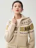 Cárdigan de punto Fair Isle para mujer, con bloques de color, abertura frontal, 100% cachemira, con cremallera, corte holgado y un diseño que disimula la figura