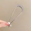 Artefato de Prancha de Cabelo Preguiçoso Pente de Cabeça Esférica Grampo de Cabelo em Forma de U Acessório de Cabeça Placa Traseira de Cabeça Grampo de Cabelo Pente de Cabelo com Sensação Avançada Grampo de Cabelo