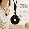Colgante Nostálgico de Aventurina Natural de Venta Caliente, Estilo Étnico de Estilo Chino Hebilla de la Paz, Joyería Colgante Unisex, Collar de Cristal