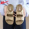 Pantuflas de meter para mujer, nuevo modelo versátil retro de verano 2026 tipo Birkenstock, sandalias transpirables de suela blanda para mujer, zapatos de playa
