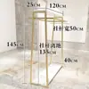 Tienda de ropa de venta directa de fábrica Exhibidor de piso a piso Estante de doble hilera Nakajima Mesa de agua dorada Mesa de exhibición de zapatos y bolsas