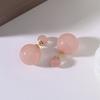 Pendientes de perla y diamante con aguja plateada, de alta gama, ligeros, de lujo, a la moda, con diseño de nicho para mujer, elegantes y dulces.