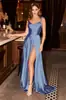 Vestido de Noche Italiano Aliexpress Tirante Satín Vestido de Baile Elegante Largo Línea A Sencillo Temperamento Vestido de Noche