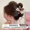 Grampo de cabelo suave estilo coreano para mulheres, estiloso, doce, de alta aparência, elegante, novo grampo tubarão 2026 para a parte de trás da cabeça