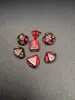 Patrón de mármol multicolor de dos colores tablero de juego de mazmorra juego de rol dnd acrílico poliédrico set de 7 piezas dados