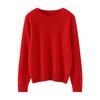 Suéter de Cachemira de Montaña 100% Cuello Redondo para Mujer Primera Línea Listo Tejido Base Cálido Suave Ceroso Holgado Jersey Suéter Interior