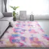 Mesa de café moderna y sencilla para sala de estar, Alfombra grande de felpa, Rectangular para mesita de noche de dormitorio, Cobertura total del suelo con alfombrillas lindas
