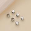 Galvanizado com Cobre Cor Dourada Real 18K Banhado a Ouro Conserva a Cor Chanfrado Quatro Pequenas Contas Quadradas Pulseira DIY Contas Espaçadoras Quadradas Joias