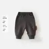 Pantalones jogger suaves y sencillos de otoño para bebés y niños pequeños, pantalones casuales unisex para el uso diario y salidas