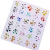 Bolsa de Accesorios de Arte de Uñas de Pedrería de Fondo Plano de Colores, Tamaños Mixtos, Pedrería Redonda Pequeña Blanca Transparente Súper Brillante para Arte de Uñas DIY