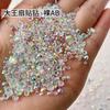 Rhinestones Redondos Pequeños de Fondo Plano para Uñas, Decoraciones de Uñas DIY, Rhinestones Usables para Uñas, Adornos Pequeños de Rhinestone, Rhinestones Mixtos para Uñas