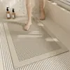 Tapete de Banheiro com Laço de Seda, Tapete para Box de Banho, Tapete para Pés de Banheiro, Tapete Barreira de Água para Banheira de Idosos, Tapete Antiderrapante para Idosos