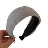 Diadema de Lana Tejida de Color Sólido para Otoño e Invierno, Pinza para el Cabello Antideslizante de Alta Gama con Dientes, Diadema de Calavera Alta