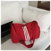 Bolso Cruzado de Hombro Deportivo Moda Coreana 2025 Nuevo Casual Ligero Gran Capacidad Bolsa de Fitness Versátil Rayado