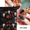 FULL BEAUTY transfronterizo nuevo Halloween relieve tridimensional gema ojo de demonio araña pegatinas para uñas al por mayor