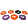 Equipo de Entrenamiento de Fútbol Placa de Logotipo Adhesiva para Piso Placa de Logotipo Placa de Logotipo Digital Juego de Placa de Logotipo Plano Cuaderno de Copia de Números