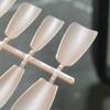 Piezas de Uñas Prediseñadas Rosa Taro Uñas Postizas para Usar Tiras de Uñas Acabado Color Nude Semicódigo Manual Parche de Extensión de Uñas Postizas