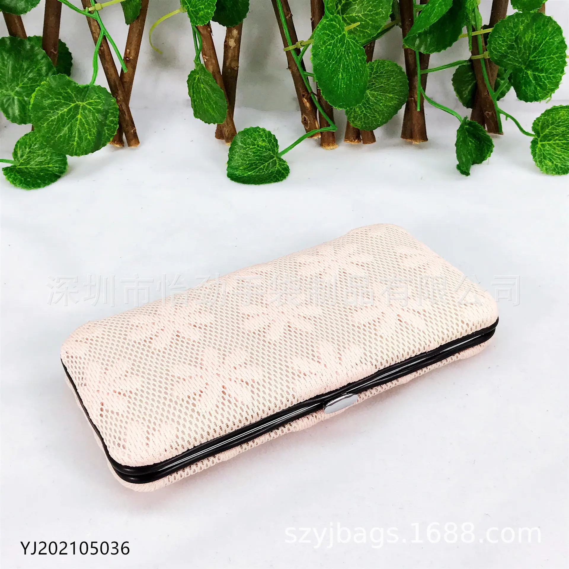 压化纹网格化妆包 盒式化妆包 美甲工具包