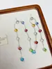 Collar de Cuentas Moradas Estilo Hada Navideño, Aretes de Atmósfera Fresca y de Moda, Nuevos Accesorios 2026 para Mujer