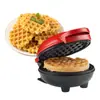 Mini Waflera Tostadora Casera Máquina de Desayuno para Sándwiches Waflera Máquina de Waffles