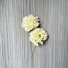 2 Cabezas de Hortensia Flores Artificiales, Flores Artificiales, Decoración de Salón de Bodas, Flores Guía de Camino, Arreglos Florales, Uso en Hotel y Hogar