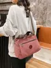 Bolso Casual Vintage para Mujer Bolso de Mano de Lona para Mujer Bolso Bandolera de Hombro para Mujer Bolso de Lona de Gran Capacidad con Múltiples Compartimentos para Mujer
