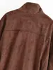 Ropa de mujer de venta caliente transfronteriza en Amazon para el otoño de 2026: Chaqueta simple, retro, de cuello alto, que ciñe la cintura con detalle de corbata, creando una silueta más corta