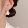 Amazon Transfronteiriço Personalidade Exagerada Metal Escovado Profundo Meio Círculo Fivela de Brinco Feminino Temperamento Simples Estilo Frio Argola de Brinco Atacado