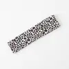 Diadema Deportiva Elástica con Estampado de Leopardo Europeo y Americano, Bordes Anchos, Diadema Absorbente de Sudor para Fitness, Diadema de Moda para Yoga, Unisex