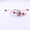 Pulsera de flores secas de fábrica, cordón de tracción, cabello de bebé, joyería de estrella, planta real, moda, tejida a mano SL90