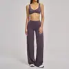 Conjunto de Yoga Escovado Ze Chuang, Conjunto Fitness Esportivo de Perna Larga, Conjunto Esportivo de Lazer ao Ar Livre 4520