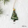 Decoración Navideña Transfronteriza Nuchi Resina Hombre de Jengibre Muñeco de Nieve Colgante Pequeño Decoración para Árbol de Navidad Adorno Colgante Pintado