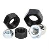 A NOSOTROS. Tuerca hexagonal galvanizada de grado 2, tuerca hexagonal de zinc azul y blanco de 4,8 pulgadas, tuerca hexagonal de 1/4 a 1 pulgada UNC