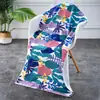 Toalla de playa en stock, venta al por mayor, toalla de baño digital a rayas para adultos, suave, de secado rápido, fácil de absorber agua, buena impresión.