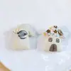 Chapéu de flor feito à mão, broche de tecido de casa, um acessório multifuncional adequado para roupas, calças, bolsas, lenços, chapéus e mochilas.