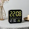 Novo relógio de lâmpada de aquecimento para decoração de casa, relógio eletrônico multifuncional com imitação de grão de madeira, despertador eletrônico LED, best-seller transfronteiriço 8061